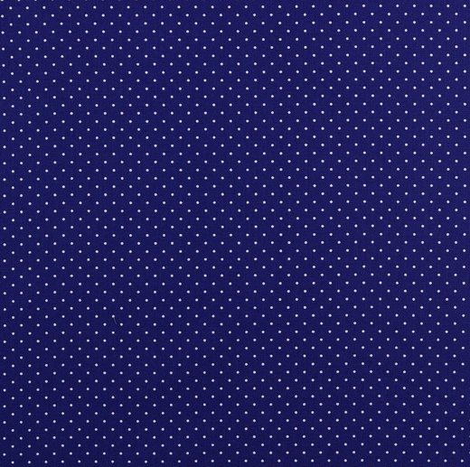 Tecido de Algodão Pintinhas Azul Cobalt | Poppy