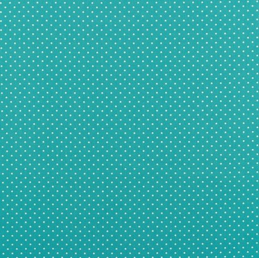 Tecido de Algodão Pintinhas Azul Turquesa | Poppy