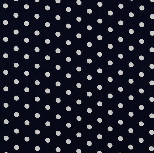 Tecido de Algodão Bolas Ø8 mm Azul Marinho/Navy | Poppy