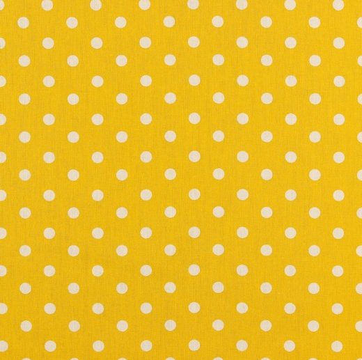 Tecido de Algodão Bolas Ø8 mm Amarelo | Poppy