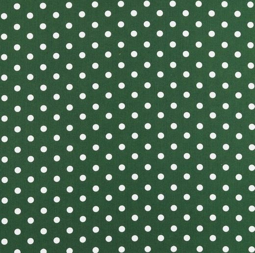 Tecido de Algodão Bolas Ø8 mm Verde Escuro | Poppy