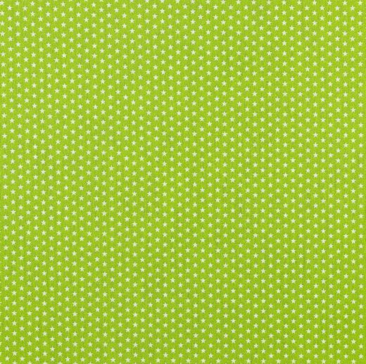 Tecido de Algodão Estrelinhas Verde Lima | Poppy