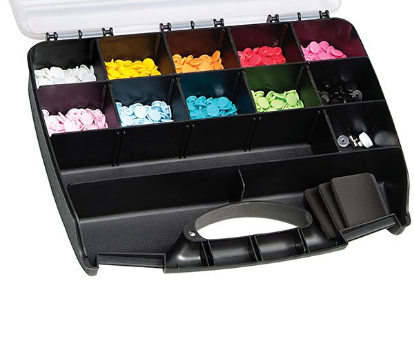 Caixa com 300 Molas de Pressão Color Snaps Sortido + Ferramenta | Prym