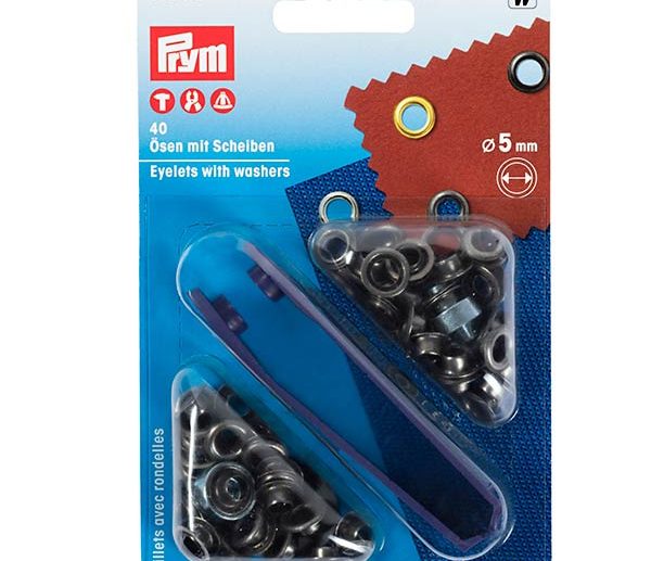 Kit Ilhoses & Arruelas Latão Bronze Antigo Ø5 mm | Prym