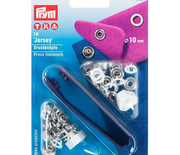Kit Molas de Pressão Jersey Branco Ø10 mm | Prym