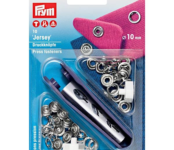 Kit Molas de Pressão Jersey Prateado Ø10 mm | Prym