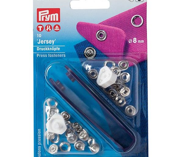 Kit Molas de Pressão Jersey Prateado Ø8 mm | Prym