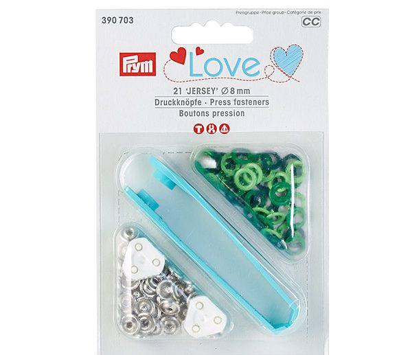 Kit Molas de Pressão Verde Ø8 mm | Prym Love
