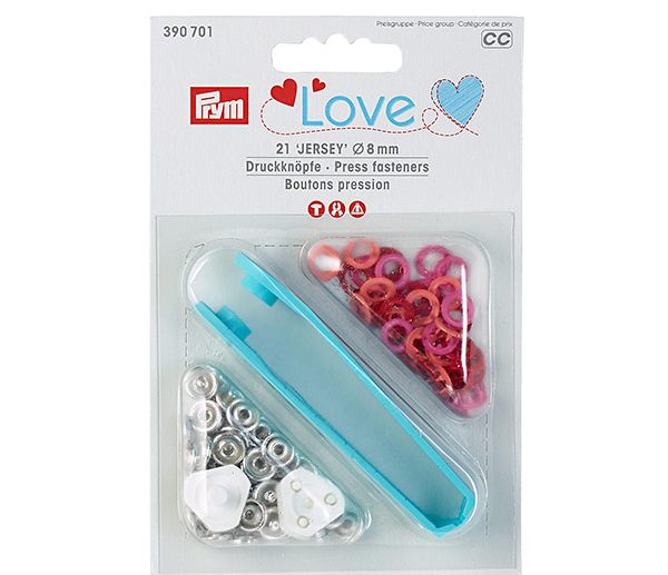 Kit Molas de Pressão Vermelho Ø8 mm | Prym Love