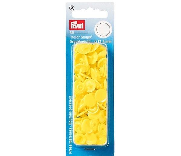 Molas de Pressão Plástico Amarelo Claro Ø12.4 mm Color Snaps | Prym