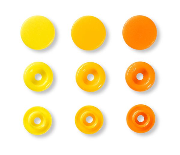 Molas de Pressão Plástico Amarelo Ø12.4 mm Color Snaps | Prym Love