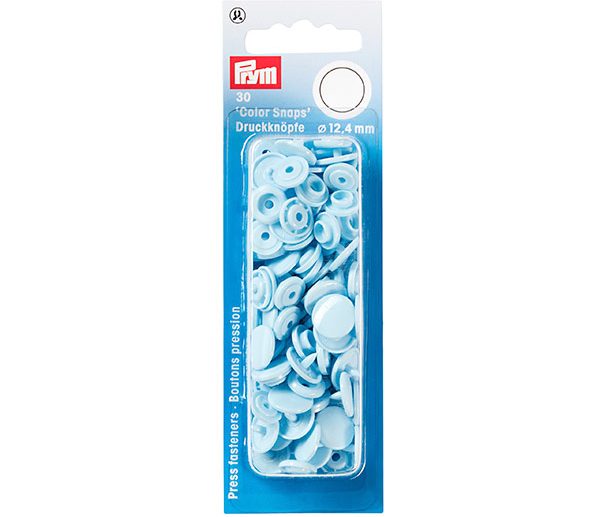 Molas de Pressão Plástico Azul Claro Ø12.4 mm Color Snaps | Prym