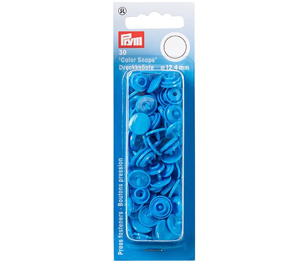 Molas de Pressão Plástico Azul Vivo Ø12.4 mm Color Snaps | Prym