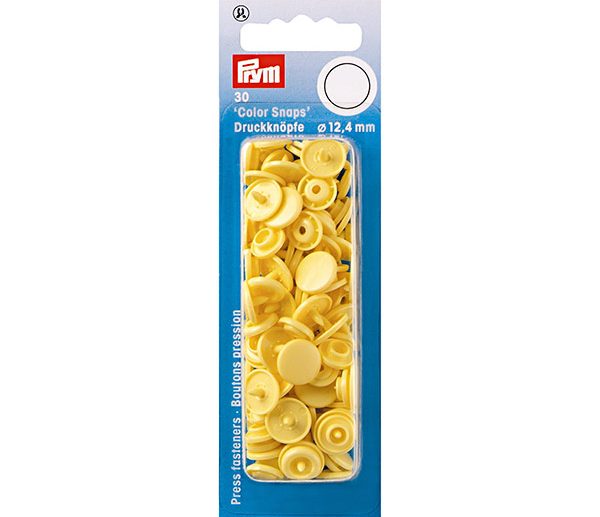 Molas de Pressão Plástico Amarelo Banana Ø12.4 mm Color Snaps | Prym