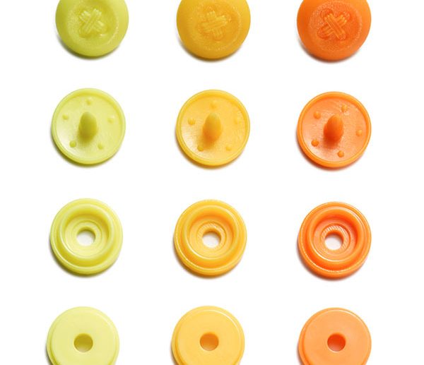 Molas de Pressão Plástico Botão Amarelo Ø9 mm Color Snaps | Prym Love