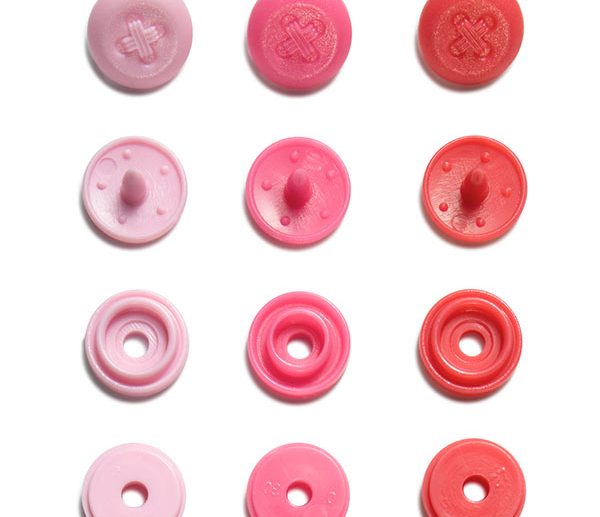 Molas de Pressão Plástico Botão Rosa Ø9 mm Color Snaps | Prym Love