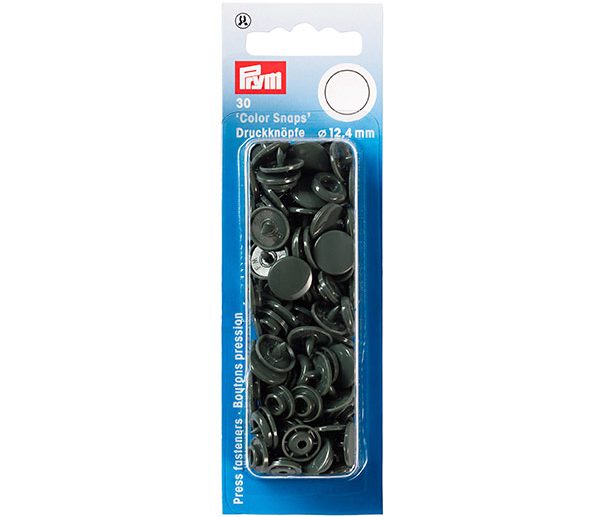 Molas de Pressão Plástico Cinza Escuro Ø12.4 mm Color Snaps | Prym