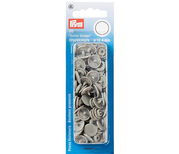 Molas de Pressão Plástico Cinzento Ø12.4 mm Color Snaps | Prym