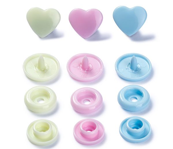 Molas de Pressão Plástico Coração Baby Ø12.4 mm Color Snaps | Prym Love