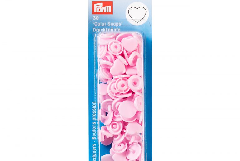 Molas de Pressão Plástico Coração Rosa Bebé Color Snaps | Prym