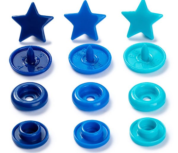 Molas de Pressão Plástico Estrela Azul Ø12.4 mm Color Snaps | Prym Love