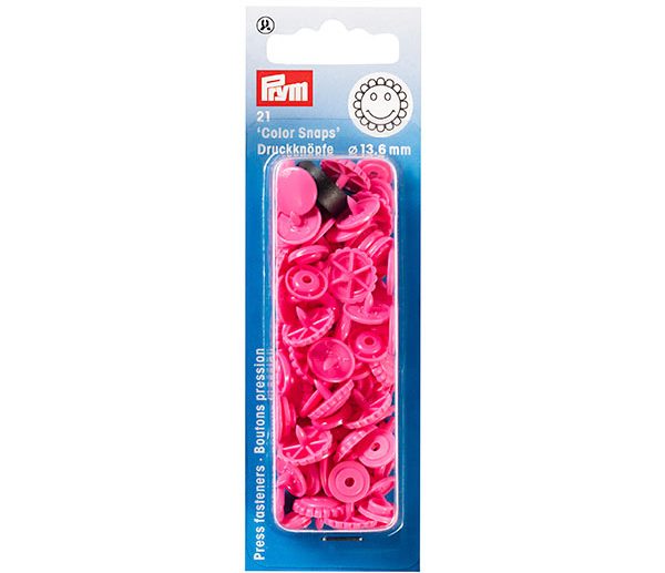 Molas de Pressão Plástico Flor Fúchsia Color Snaps | Prym