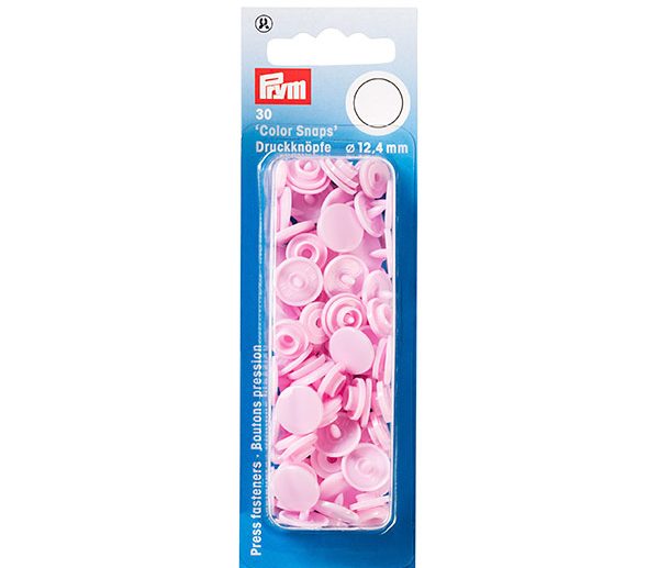 Molas de Pressão Plástico Rosa Bebé Ø12.4 mm Color Snaps | Prym