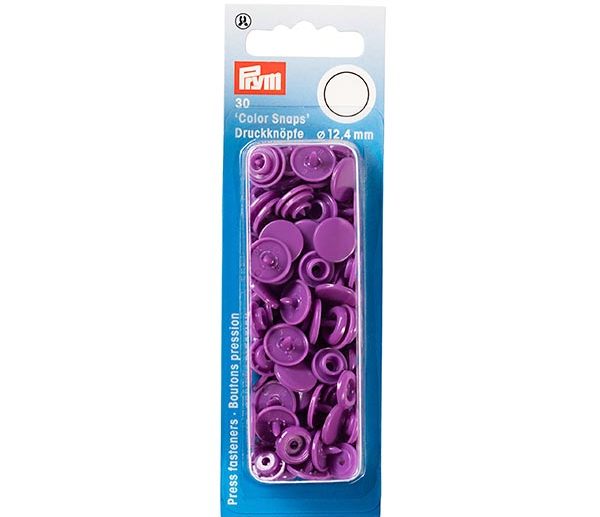 Molas de Pressão Plástico Roxo Ø12.4 mm Color Snaps | Prym