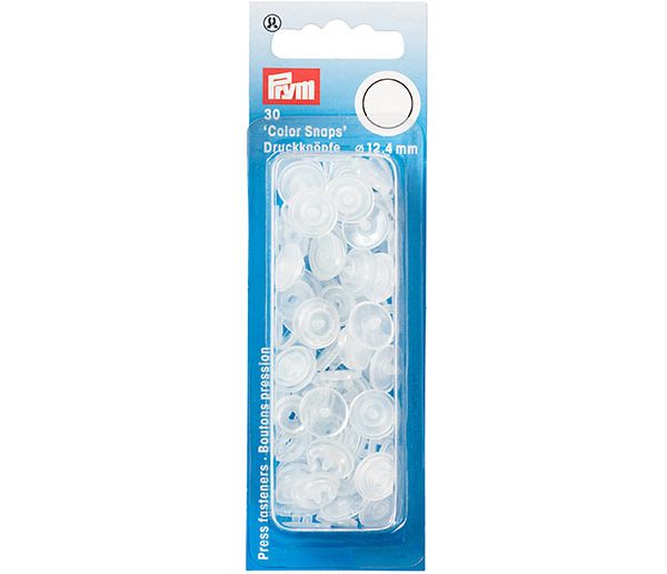 Molas de Pressão Plástico Transparente Brilhante Ø12.4 mm Color Snaps | Prym