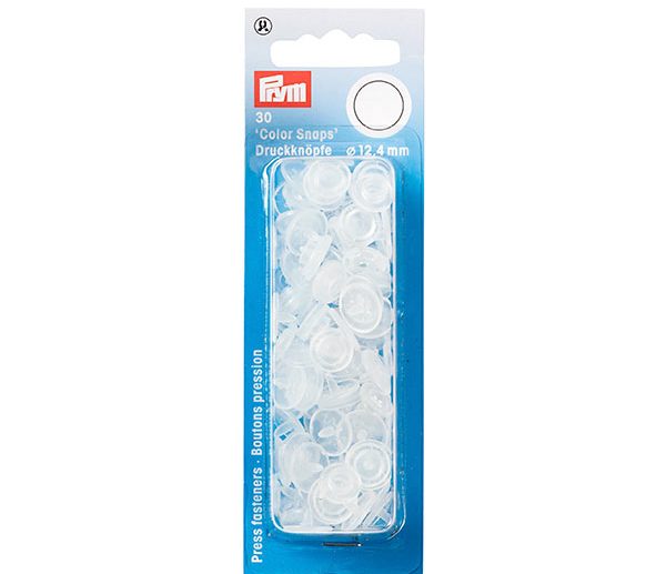 Molas de Pressão Plástico Transparente Matte Ø12.4 mm Color Snaps | Prym