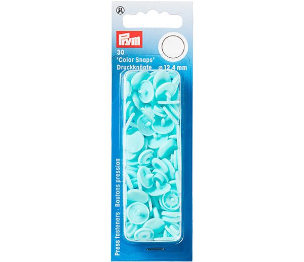 Molas de Pressão Plástico Turquesa Claro Ø12.4 mm Color Snaps | Prym
