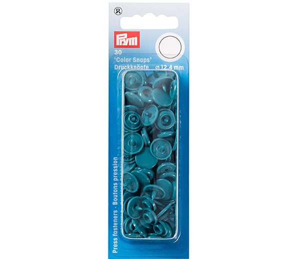 Molas de Pressão Plástico Turquesa Escuro Ø12.4 mm Color Snaps | Prym