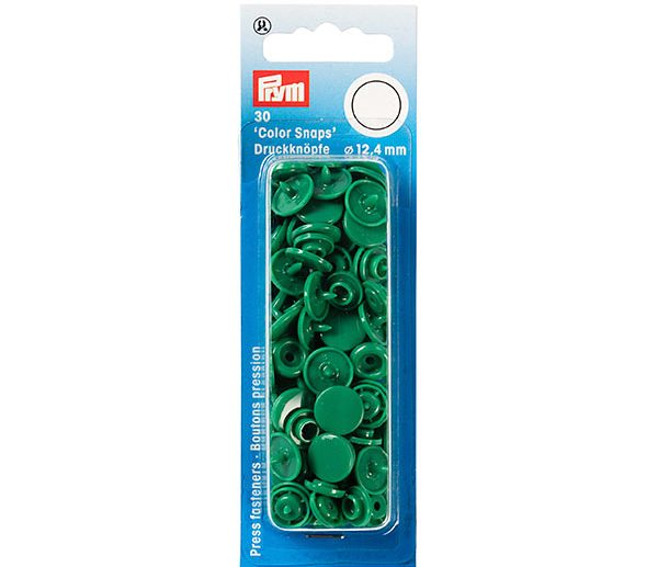 Molas de Pressão Plástico Verde Erva Ø12.4 mm Color Snaps | Prym