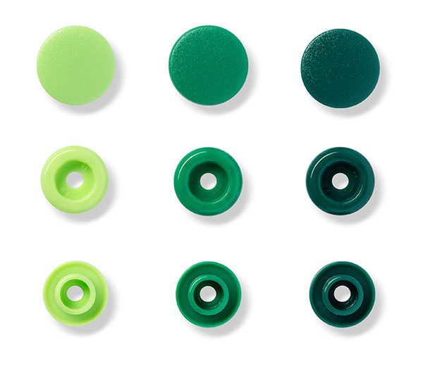 Molas de Pressão Plástico Verde Ø12.4 mm Color Snaps | Prym Love