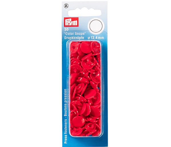 Molas de Pressão Plástico Vermelho Ø12.4 mm Color Snaps | Prym