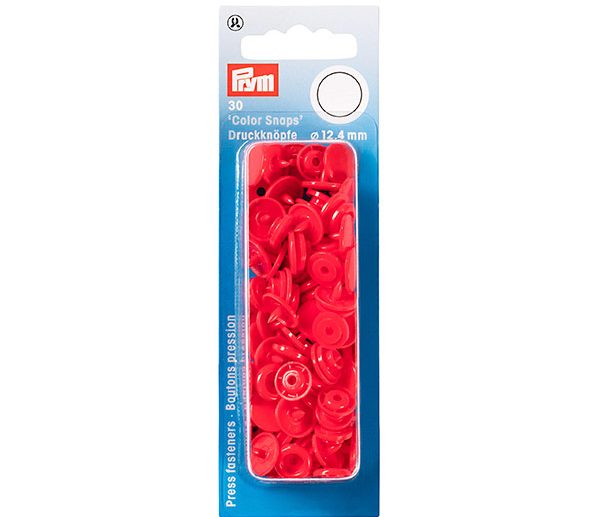 Molas de Pressão Plástico Vermelho Ø12.4 mm Color Snaps | Prym
