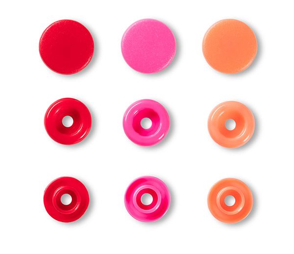 Molas de Pressão Plástico Vermelho Ø12.4 mm Color Snaps | Prym Love