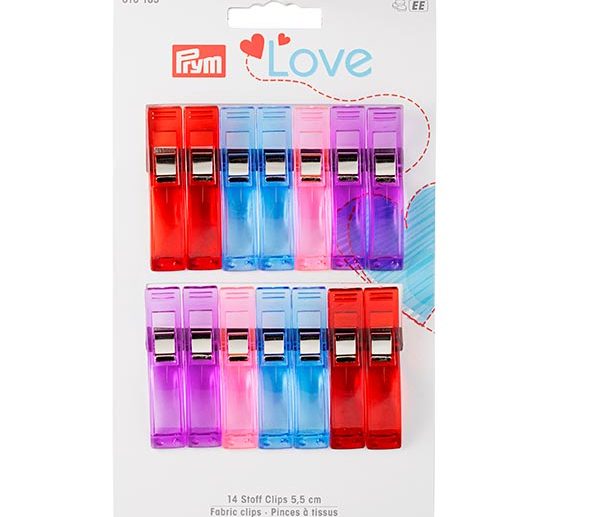 Pack 7 Clips/Pinças para Tecido 5.5 cm | Prym Love