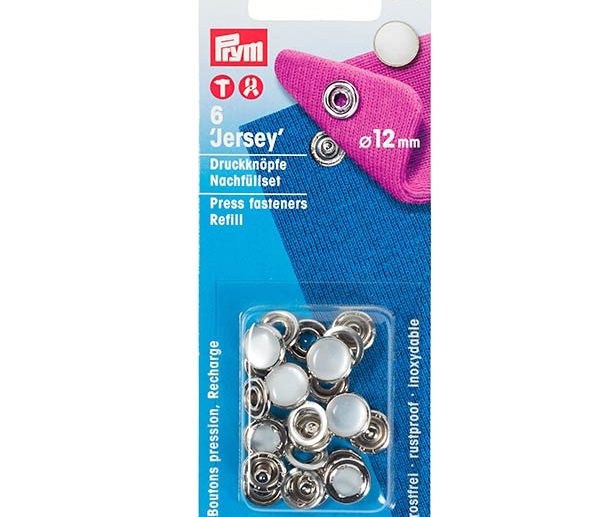 Recarga Molas de Pressão Jersey Capa Pérola Ø12 mm para 390117 | Prym