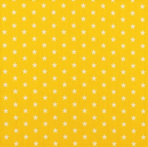 Tecido de Algodão Estrelas Amarelo | Poppy