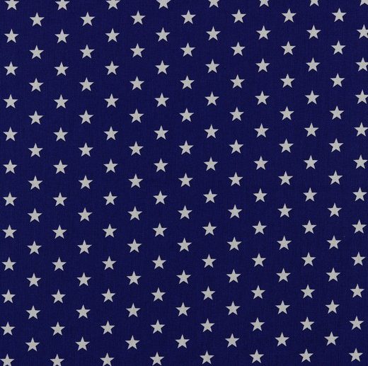 Tecido de Algodão Estrelas Azul Cobalt | Poppy