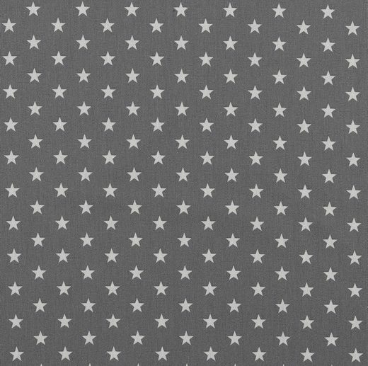 Tecido de Algodão Estrelas Cinza | Poppy