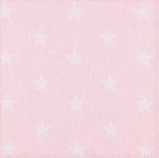 Tecido de Algodão Estrelas Grandes Rosa Claro | Poppy