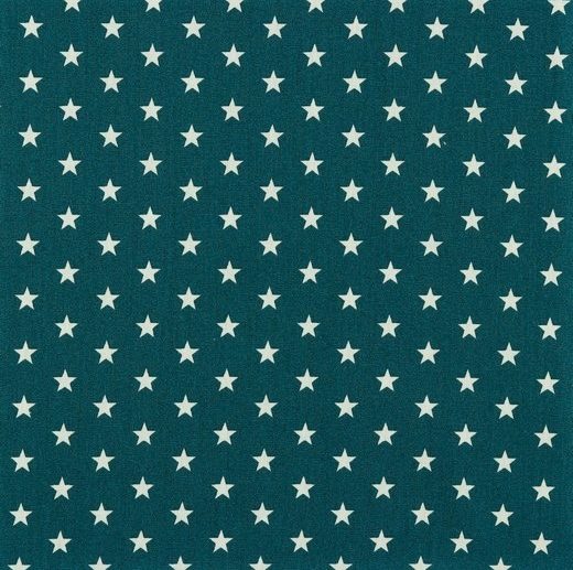 Tecido de Algodão Estrelas Petróleo | Poppy