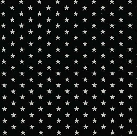 Tecido de Algodão Estrelas Preto | Poppy