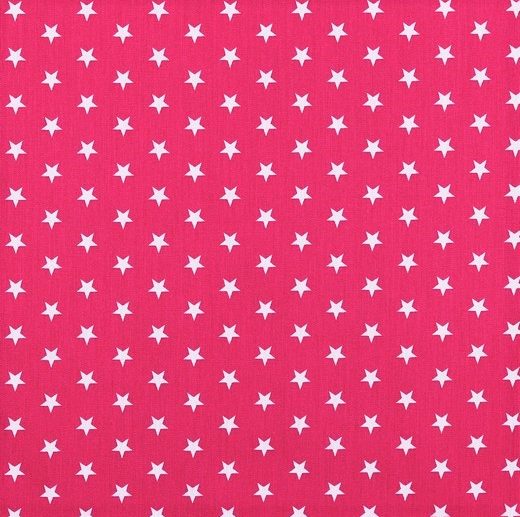 Tecido de Algodão Estrelas Rosa Pink | Poppy