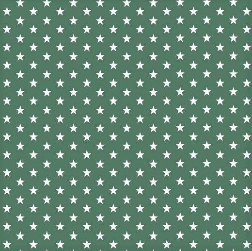 Tecido de Algodão Estrelas Verde Escuro | Poppy