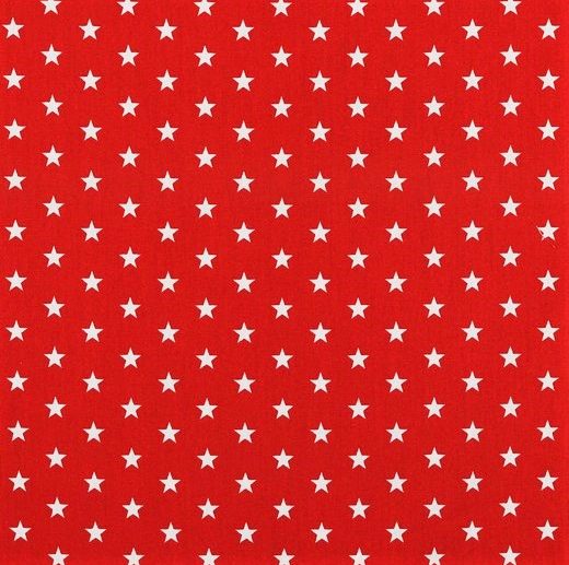 Tecido de Algodão Estrelas Vermelho | Poppy