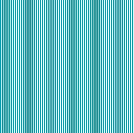 Tecido de Algodão Riscas Azul Turquesa | Poppy