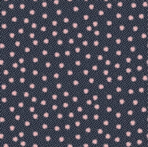 Tecido Floral Campo Florido Azul Marinho/Navy | Poppy